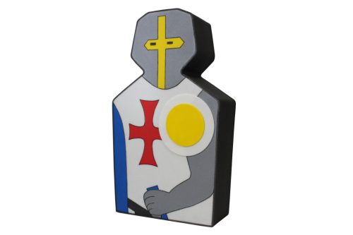 Harcos sziluett keresztes